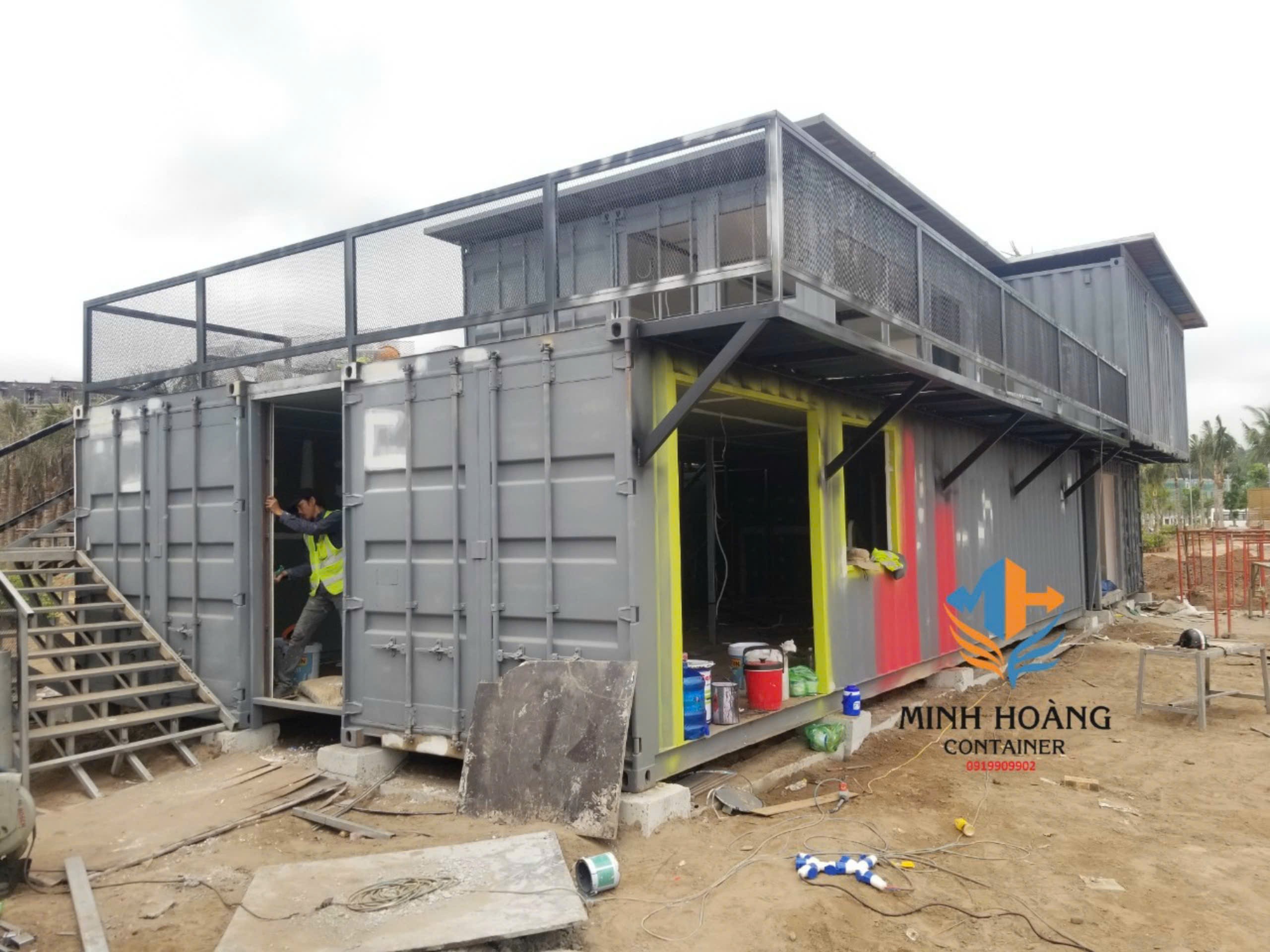 Cụm container ghép nhà ở Đồ Sơn Hải Phòng